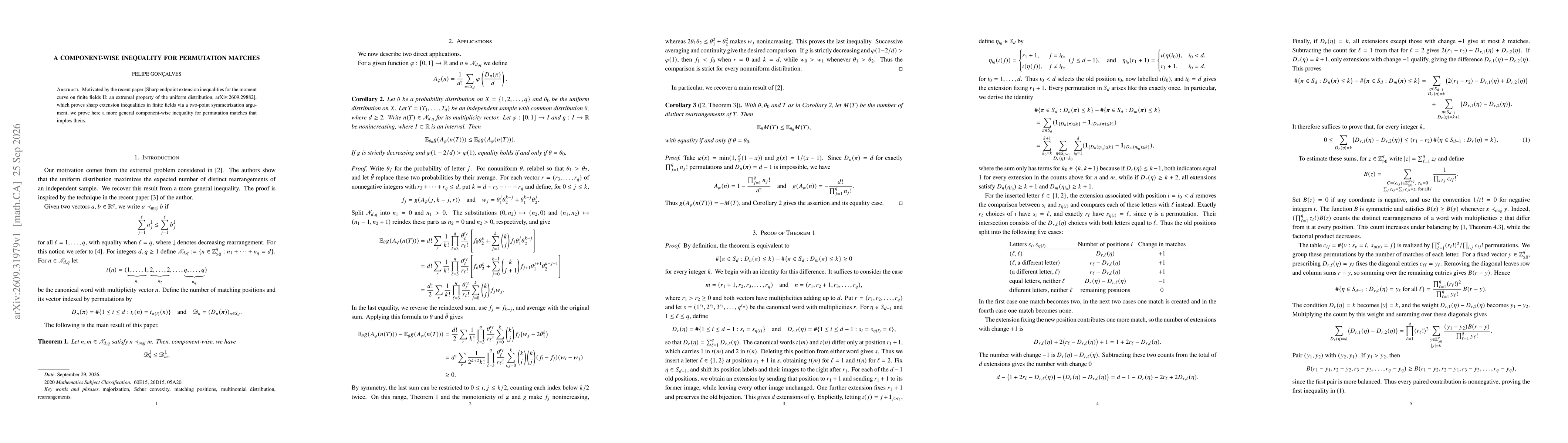 Thumbnail for A component-wise inequality for permutation matches