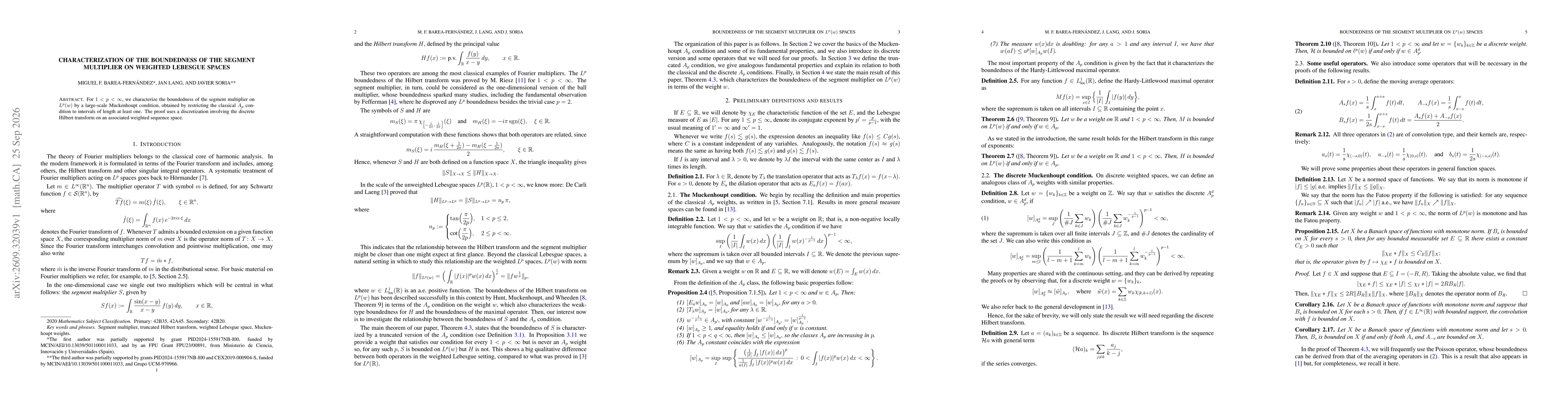 Thumbnail for Characterization of the boundedness of the segment multiplier on weighted Lebesgue spaces