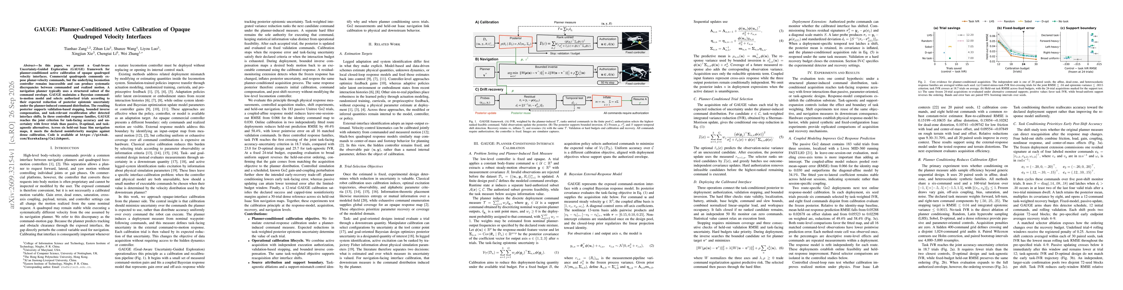 Thumbnail for GAUGE: Planner-Conditioned Active Calibration of Opaque Quadruped Velocity Interfaces