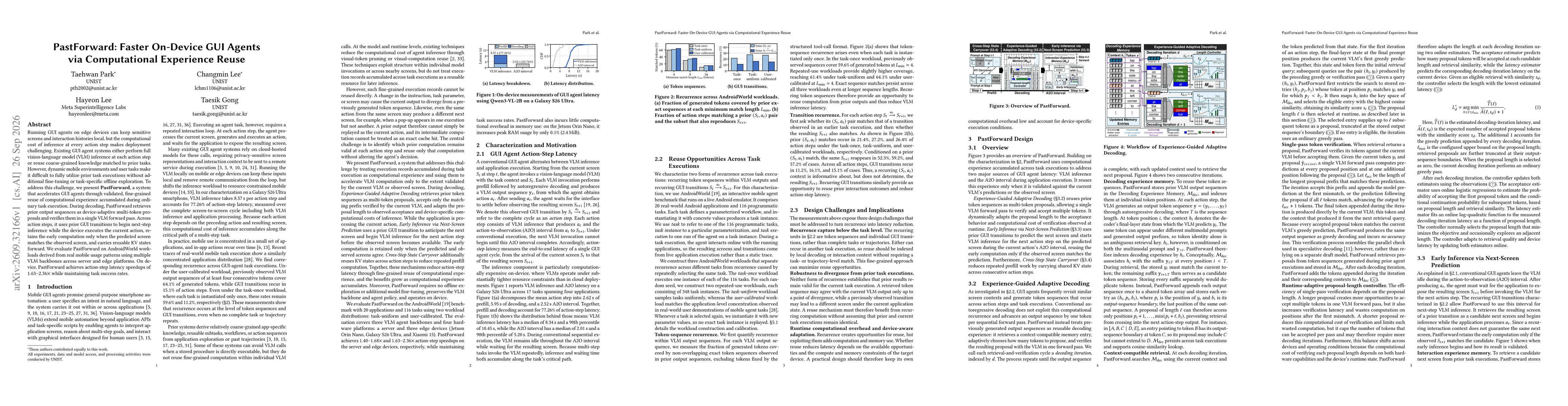 Thumbnail for PastForward: Faster On-Device GUI Agents via Computational Experience Reuse