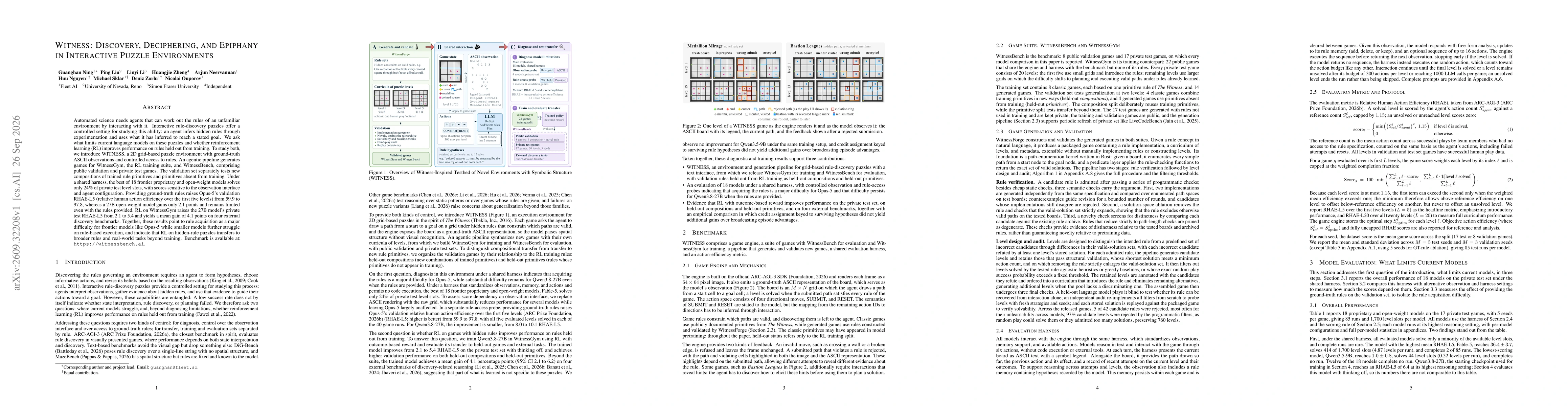 Thumbnail for Witness: Discovery, Deciphering, and Epiphany in Interactive Puzzle Environments