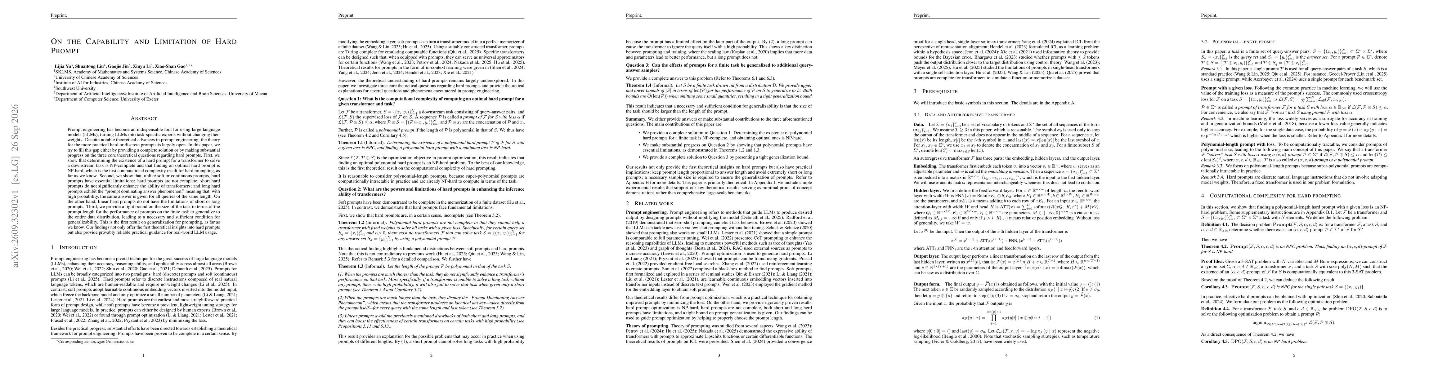 Thumbnail for On the Capability and Limitation of Hard Prompt