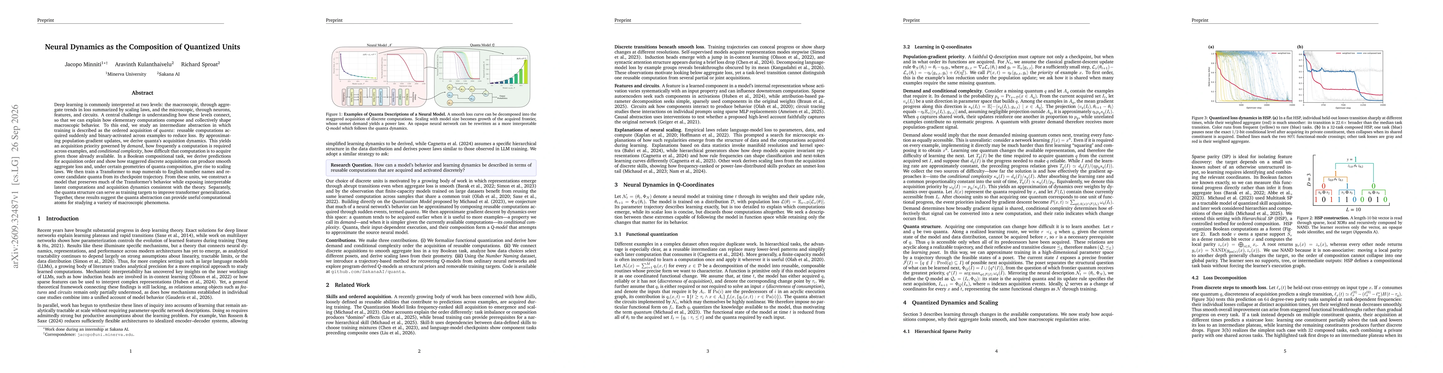 Thumbnail for Neural Dynamics as the Composition of Quantized Units