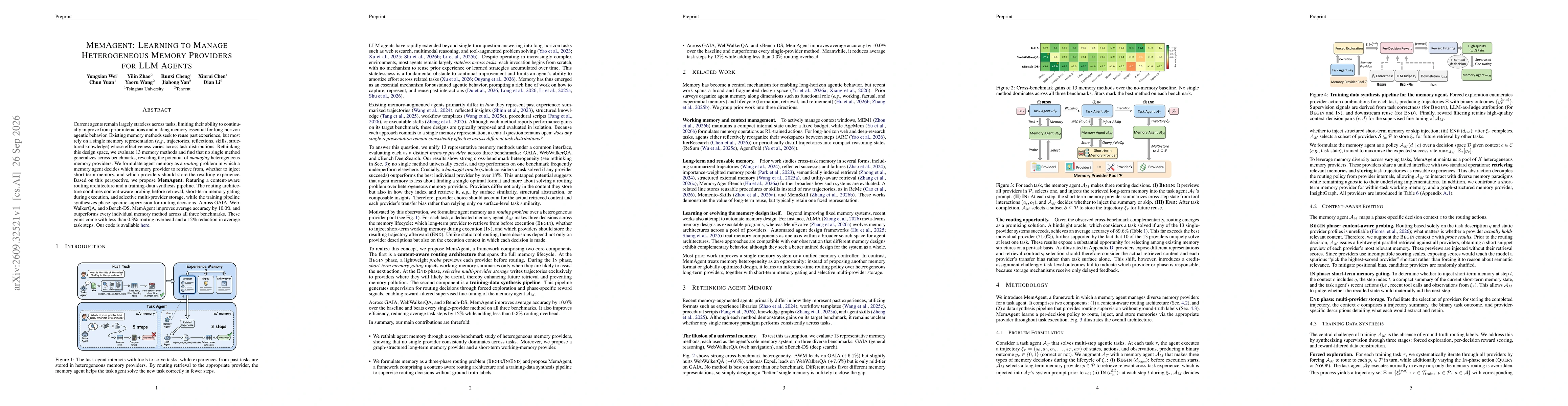 Thumbnail for MemAgent: Learning to Manage Heterogeneous Memory Providers for LLM Agents