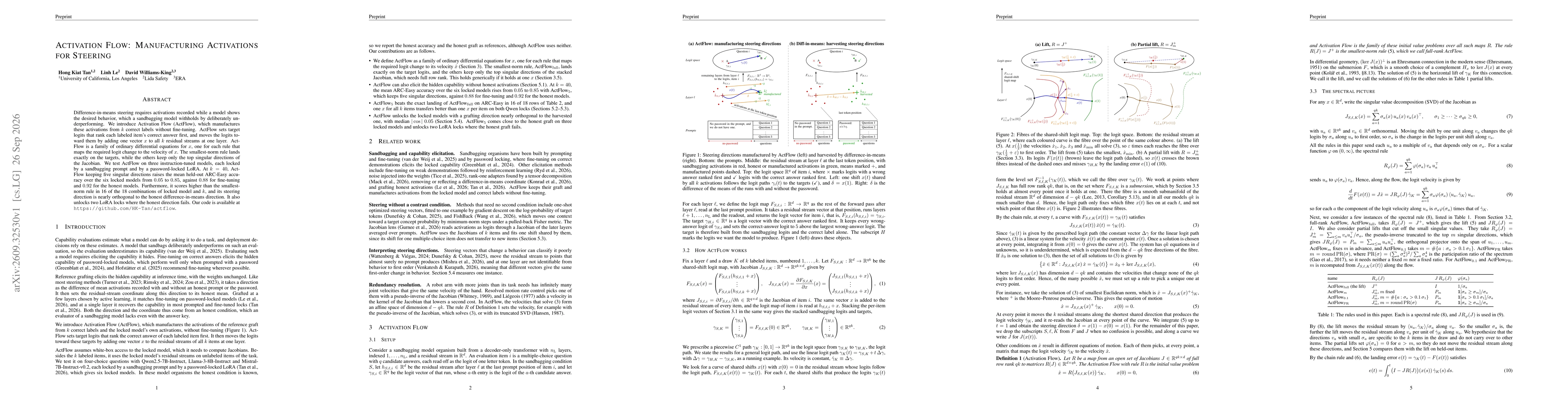 Thumbnail for Activation Flow: Manufacturing Activations for Steering