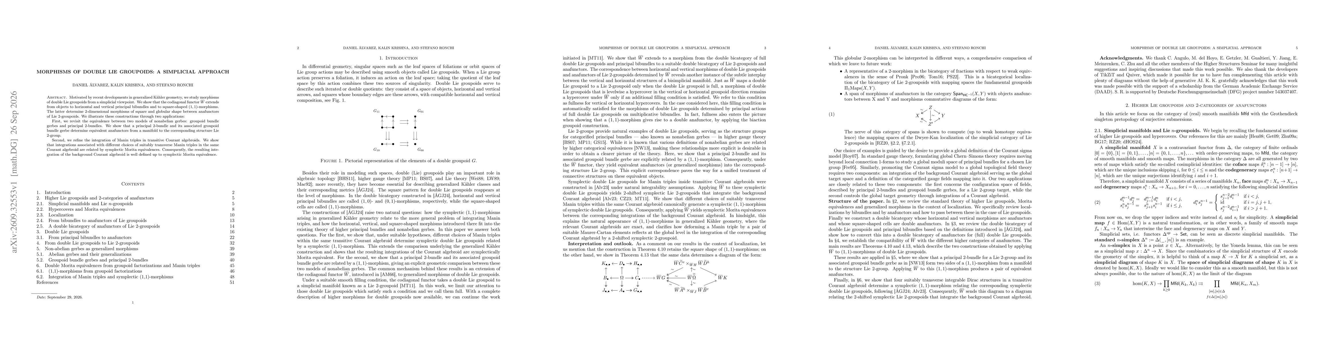 Thumbnail for Morphisms of double Lie groupoids: a simplicial approach