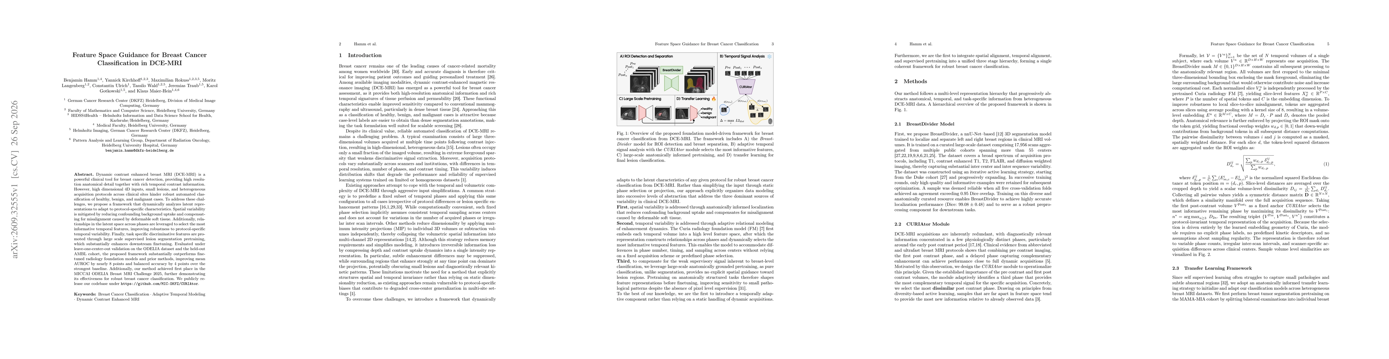 Thumbnail for Feature Space Guidance for Breast Cancer Classification in DCE-MRI