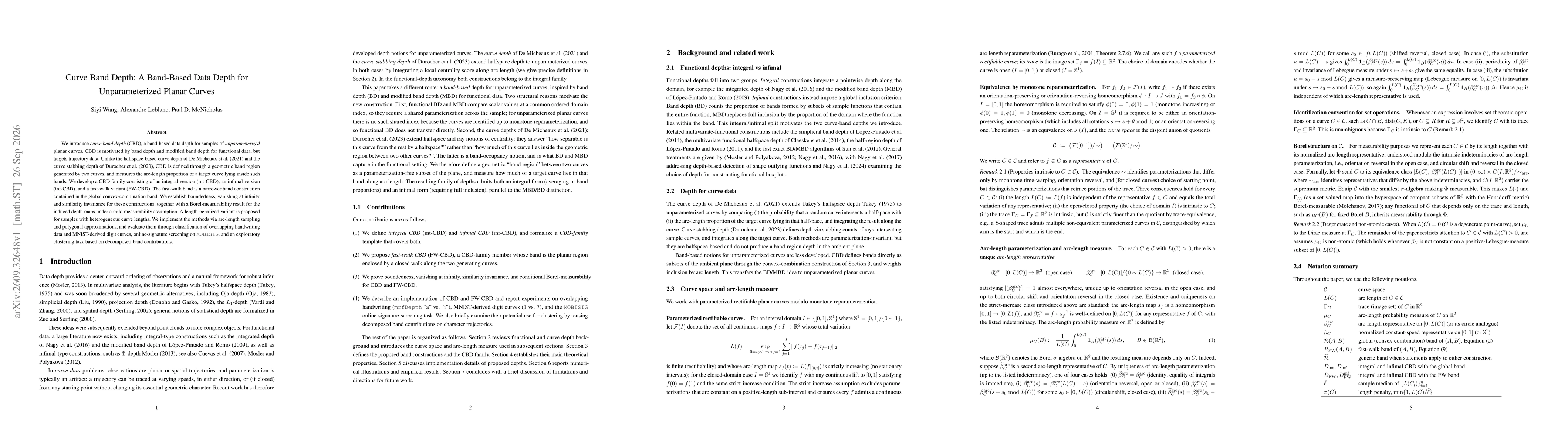 Thumbnail for Curve Band Depth: A Band-Based Data Depth for Unparameterized Planar Curves