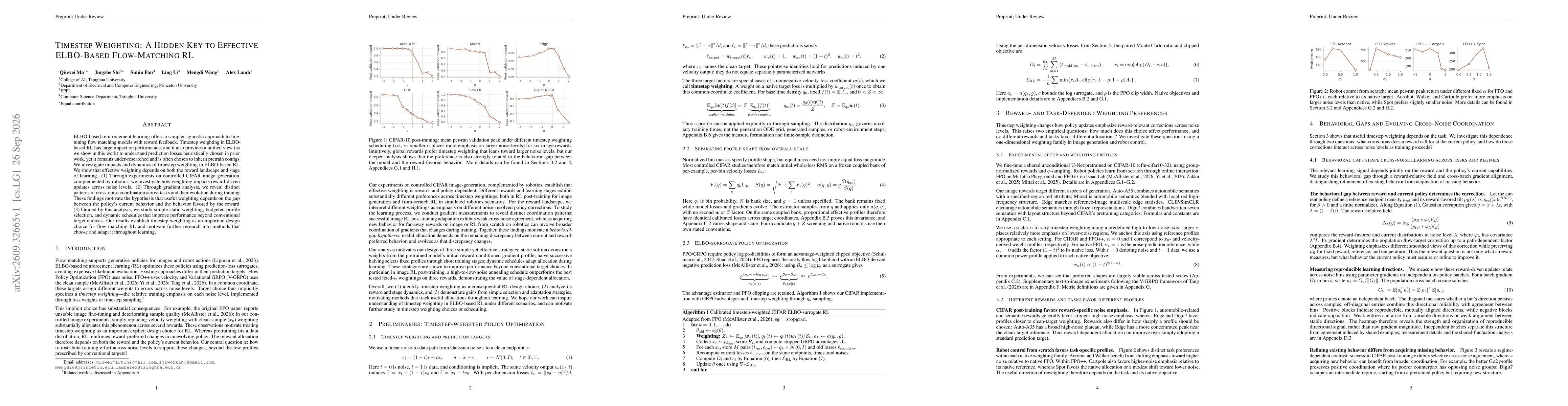 Thumbnail for Timestep Weighting: A Hidden Key to Effective ELBO-Based Flow-Matching RL