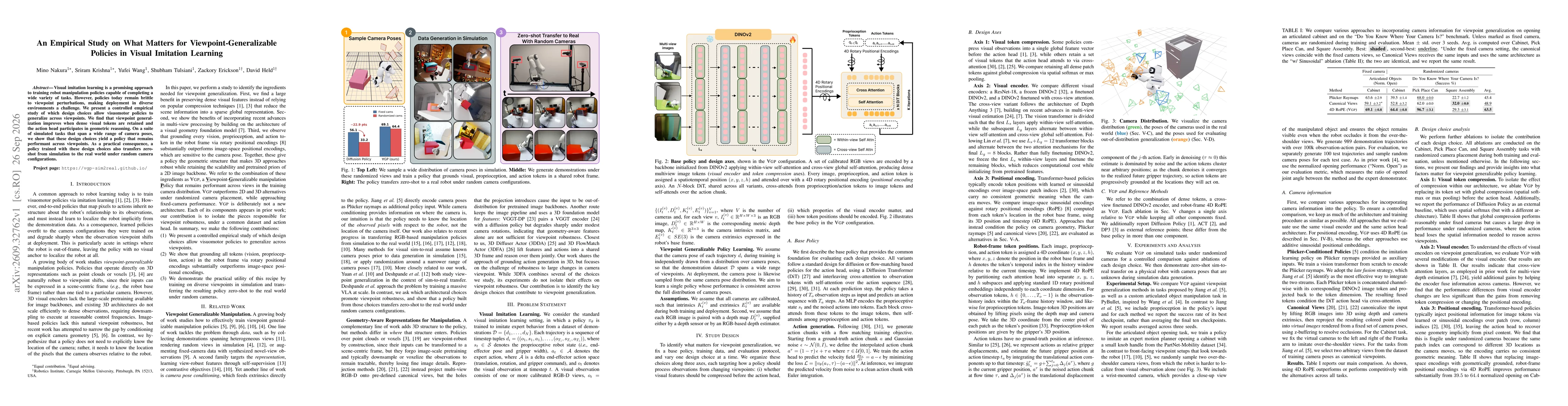 Thumbnail for An Empirical Study on What Matters for Viewpoint-Generalizable Policies in Visual Imitation Learning