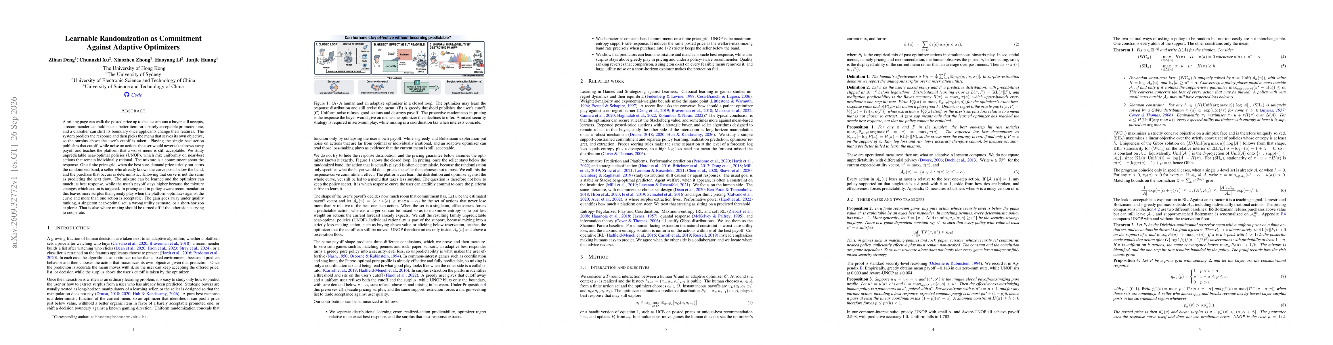Thumbnail for Learnable Randomization as Commitment Against Adaptive Optimizers