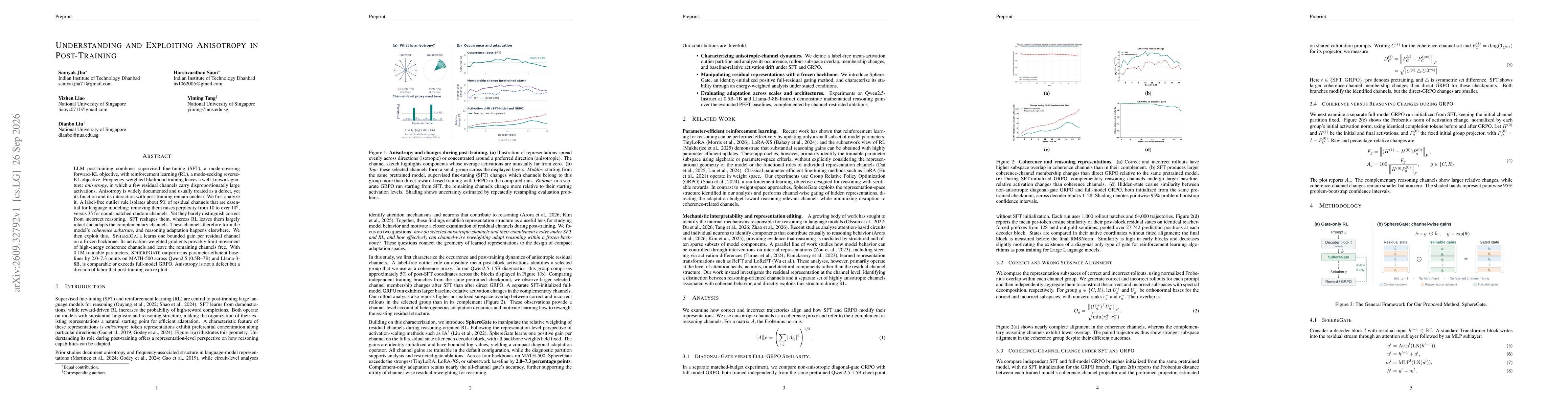 Thumbnail for Understanding and Exploiting Anisotropy in Post-Training