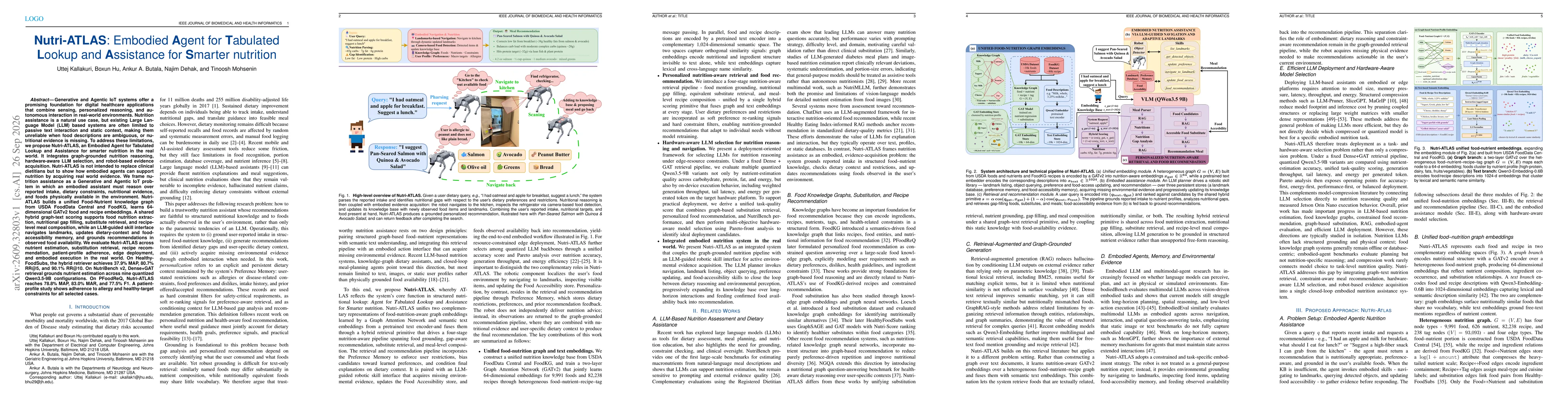 Thumbnail for Nutri-ATLAS: Embodied Agent for Tabulated Lookup and Assistance for Smarter nutrition