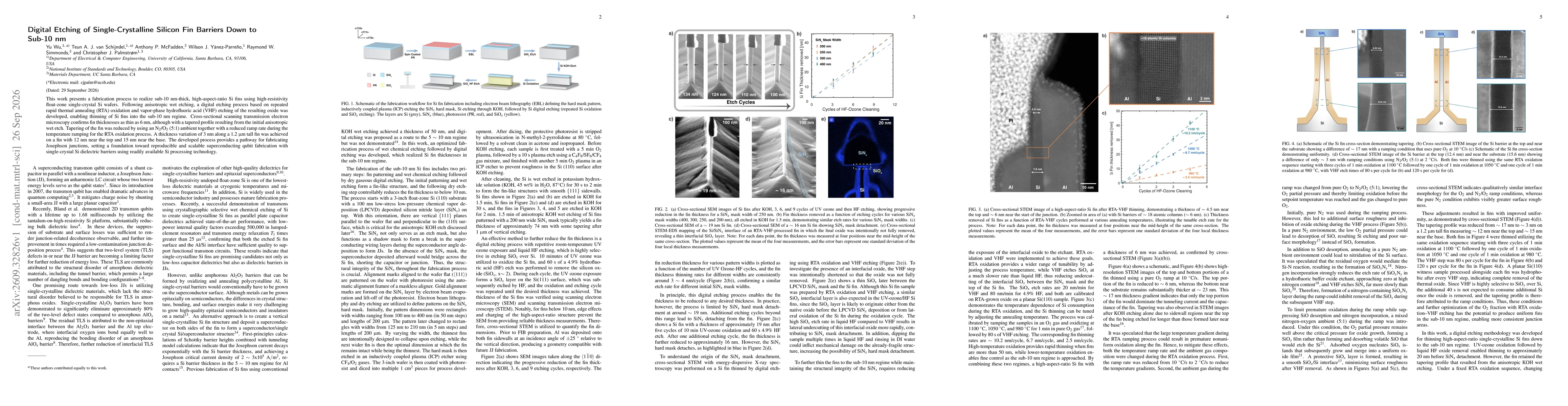 Thumbnail for Digital Etching of Single-Crystalline Silicon Fin Barriers Down to Sub-10 nm