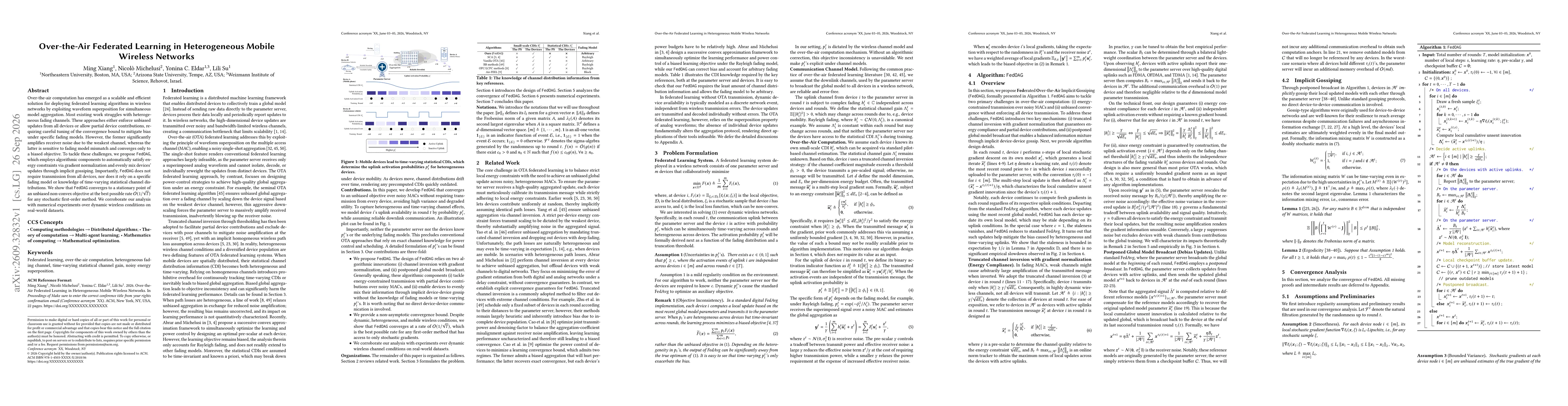 Thumbnail for Over-the-Air Federated Learning in Heterogeneous Mobile Wireless Networks
