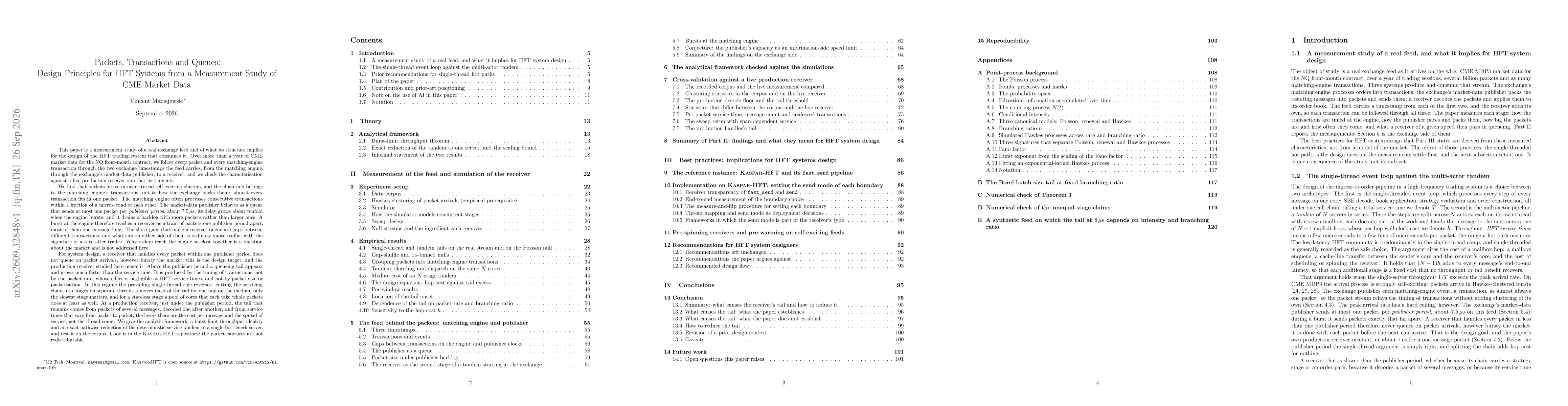 Thumbnail for Packets, Transactions and Queues: Design Principles for HFT Systems from a Measurement Study of CME Market Data