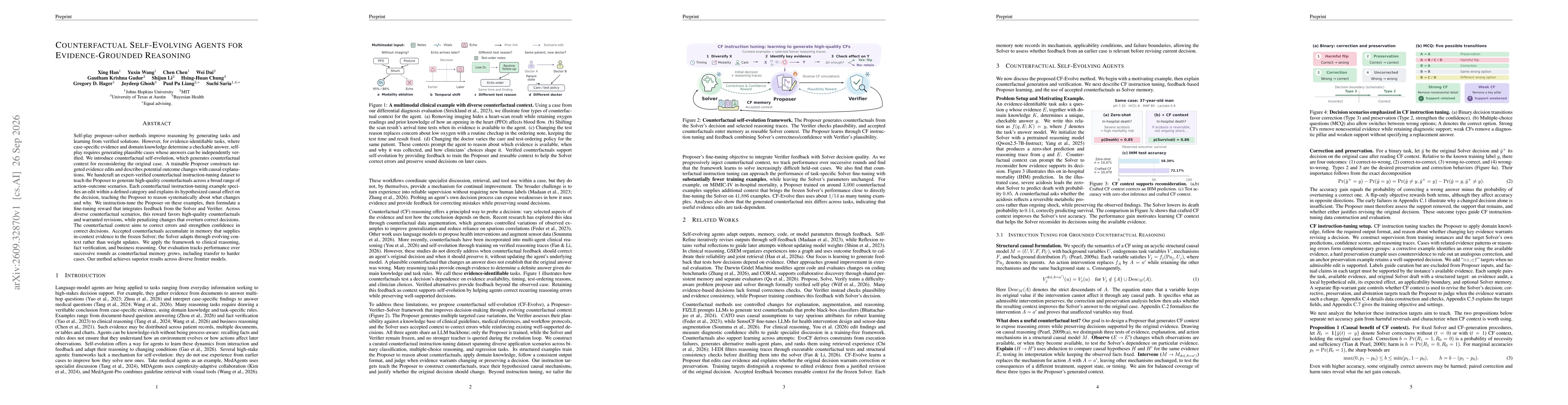 Thumbnail for Counterfactual Self-Evolving Agents for Evidence-Grounded Reasoning
