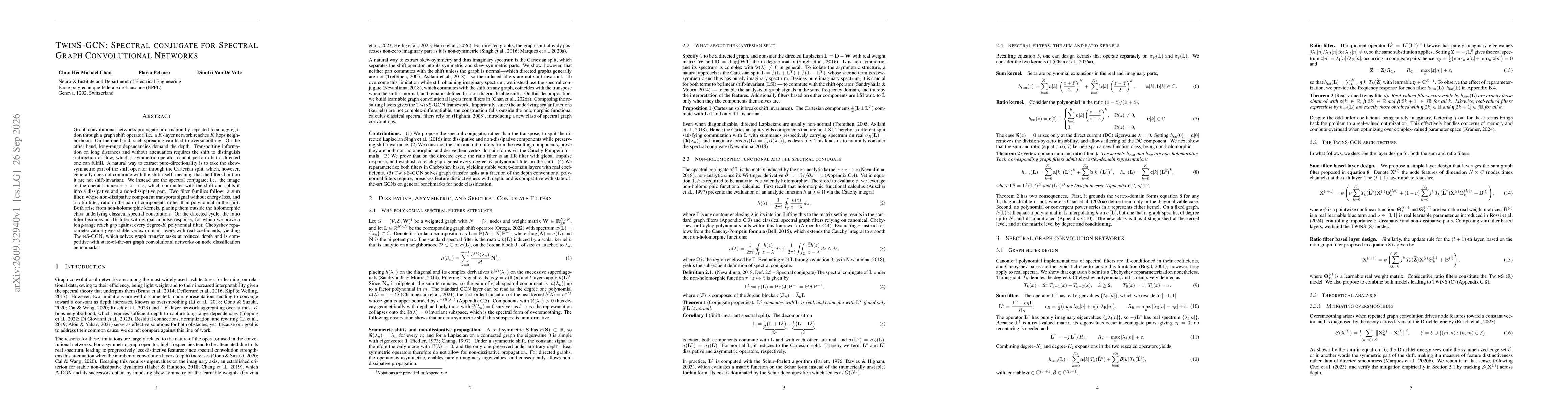 Thumbnail for TwinS-GCN: Spectral conjugate for Spectral Graph Convolutional Networks
