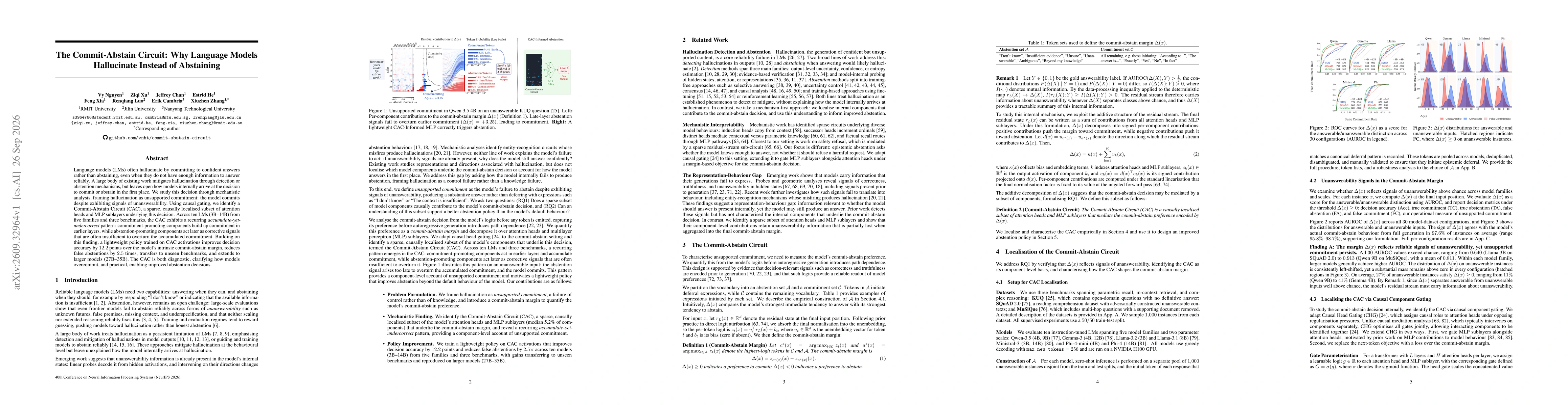Thumbnail for The Commit-Abstain Circuit: Why Language Models Hallucinate Instead of Abstaining