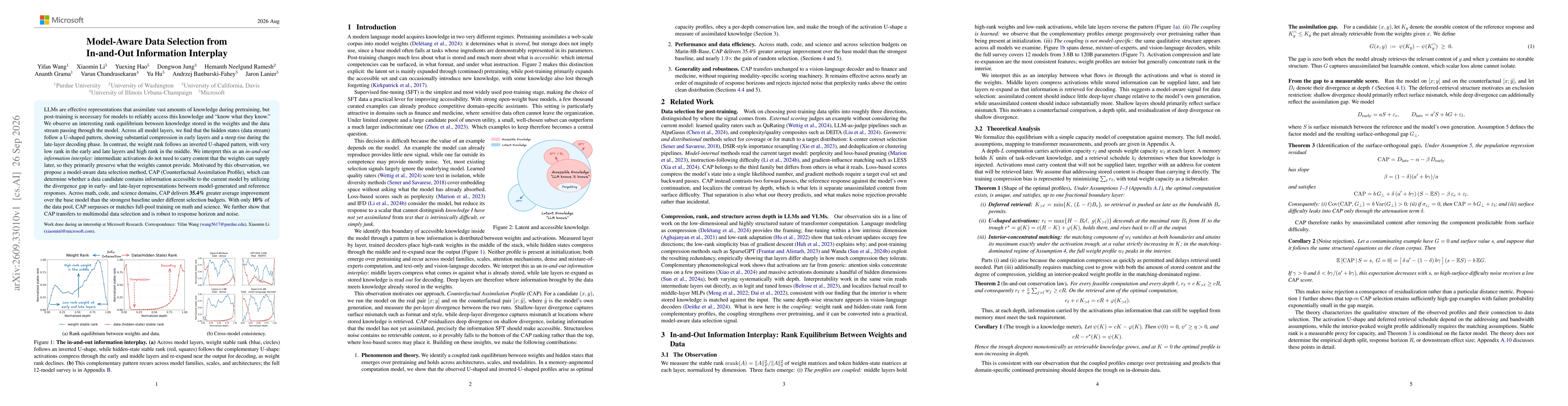 Thumbnail for Model-Aware Data Selection from In-and-Out Information Interplay