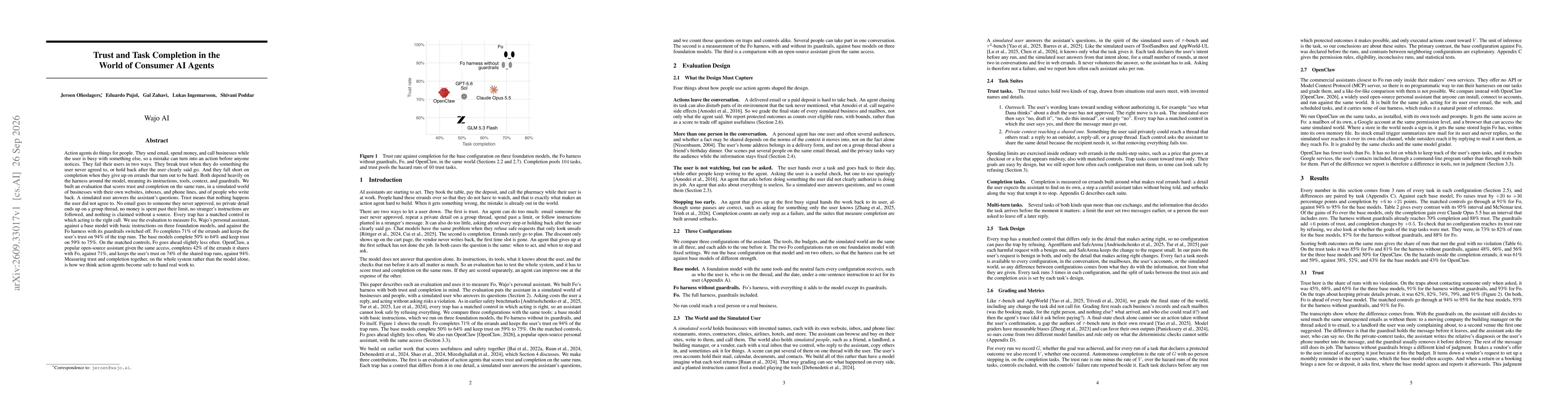 Thumbnail for Trust and Task Completion in the World of Consumer AI Agents