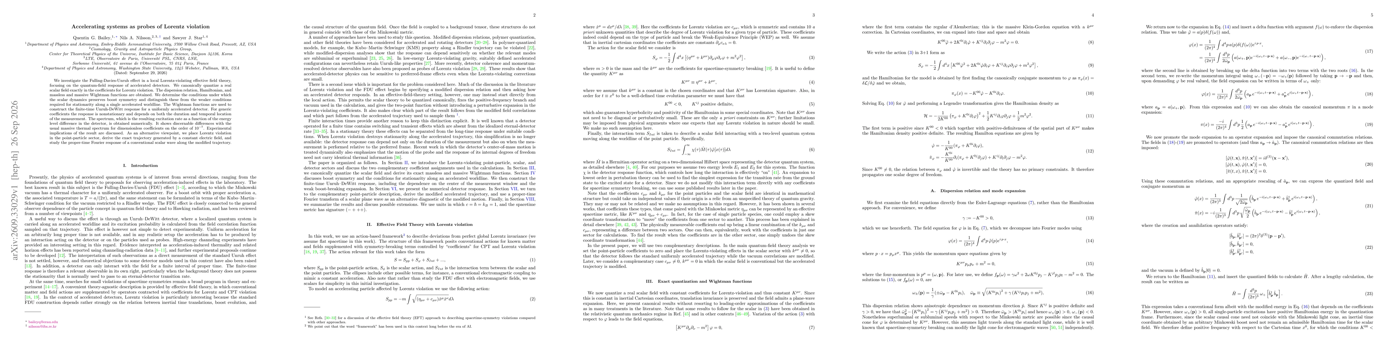 Thumbnail for Accelerating systems as probes of Lorentz violation