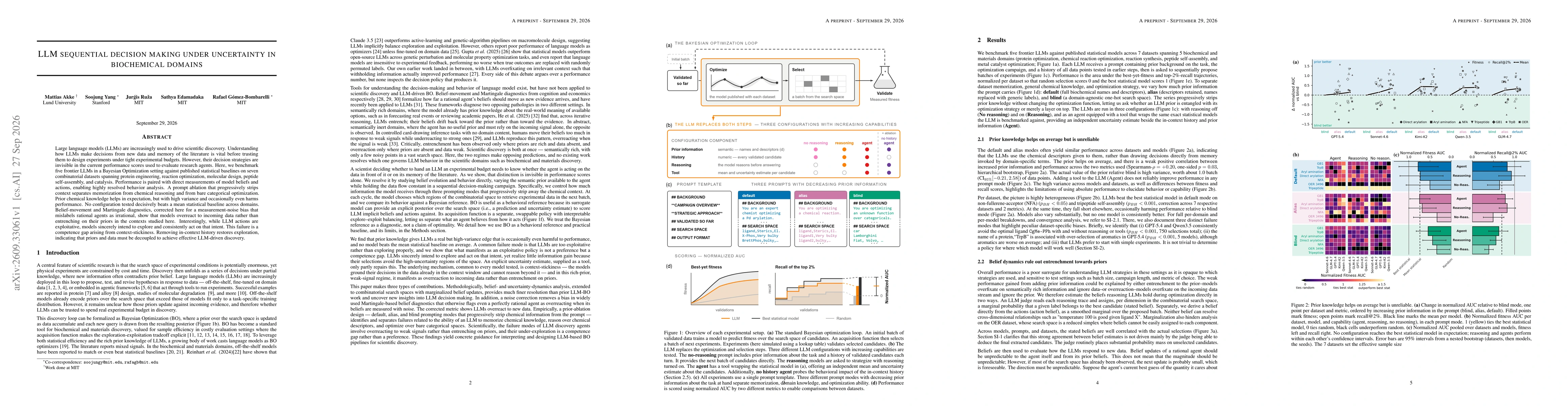 Thumbnail for LLM sequential decision making under uncertainty in biochemical domains