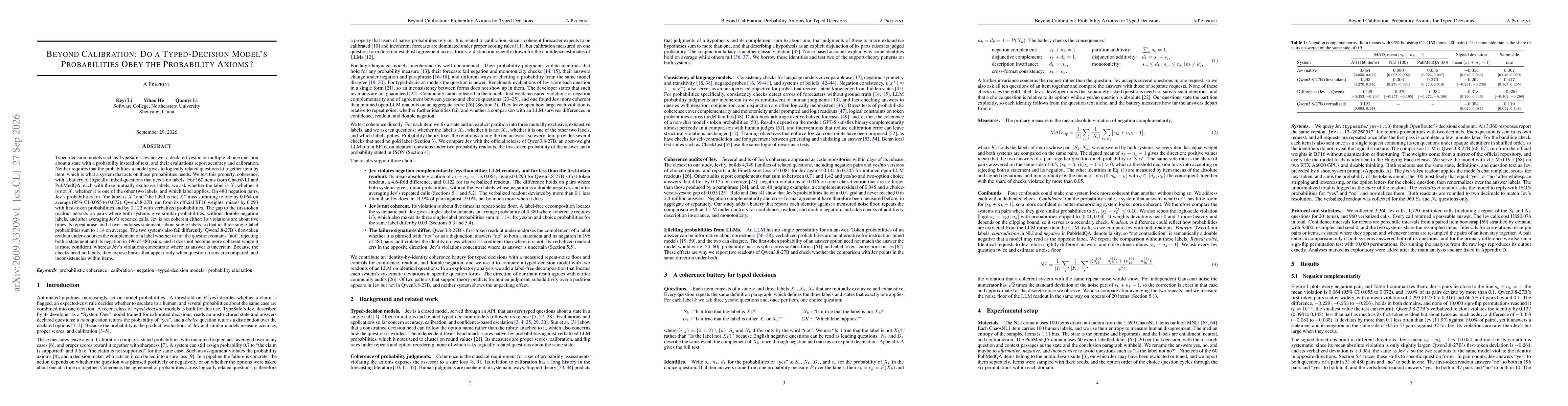 Thumbnail for Beyond Calibration: Do a Typed-Decision Model's Probabilities Obey the Probability Axioms?