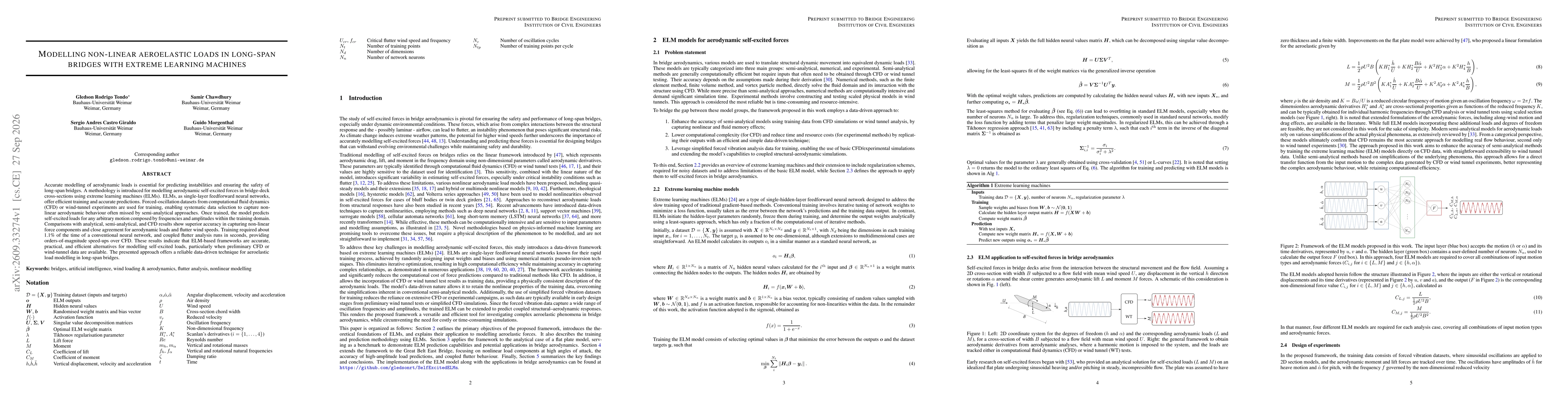Thumbnail for Modelling non-linear aeroelastic loads in long-span bridges with extreme learning machines