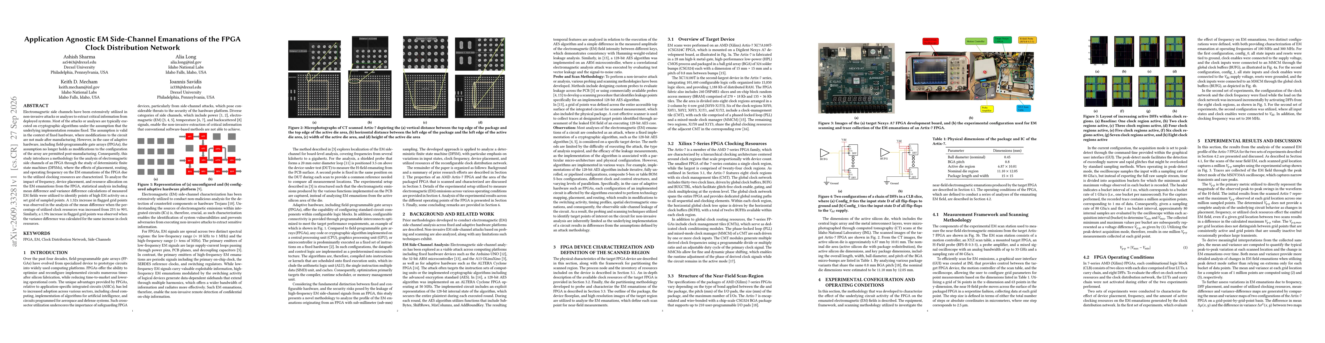 Thumbnail for Application Agnostic EM Side-Channel Emanations of the FPGA Clock Distribution Network