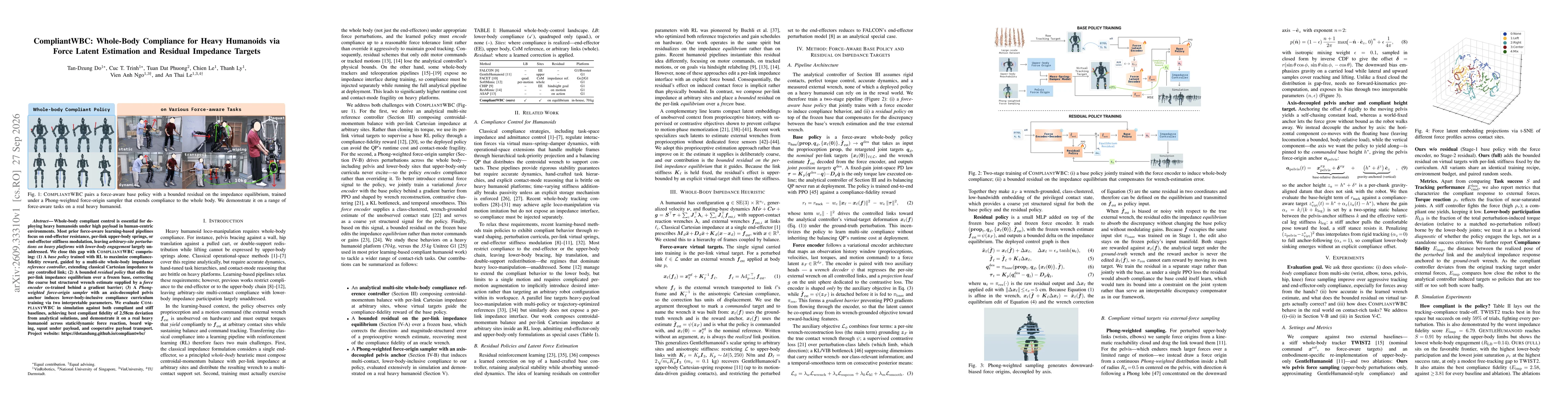 Thumbnail for CompliantWBC: Whole-Body Compliance for Heavy Humanoids via Force Latent Estimation and Residual Impedance Targets