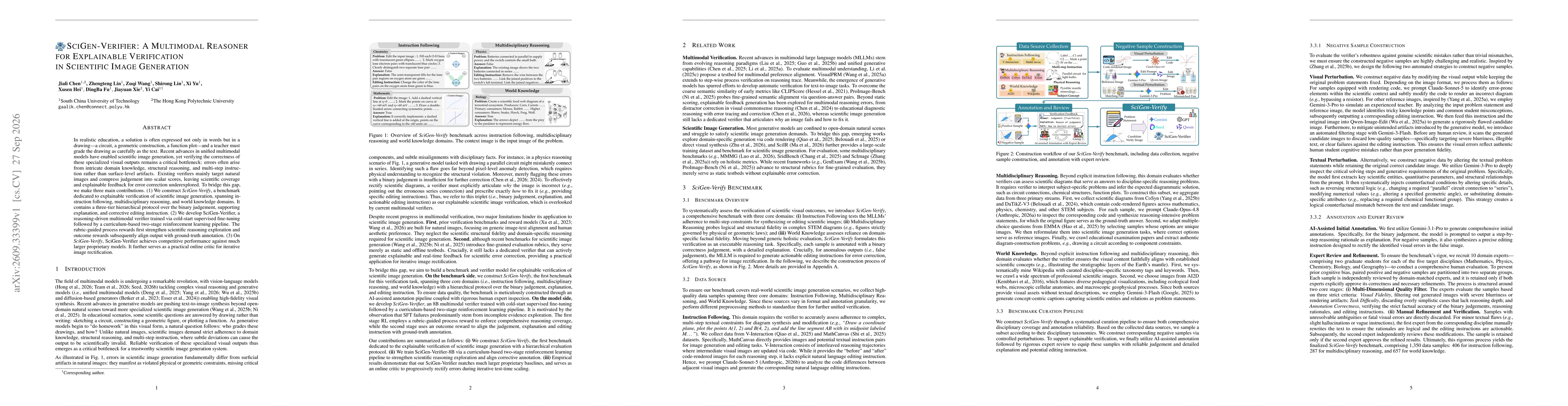 Thumbnail for SciGen-Verifier: A Multimodal Reasoner for Explainable Verification in Scientific Image Generation