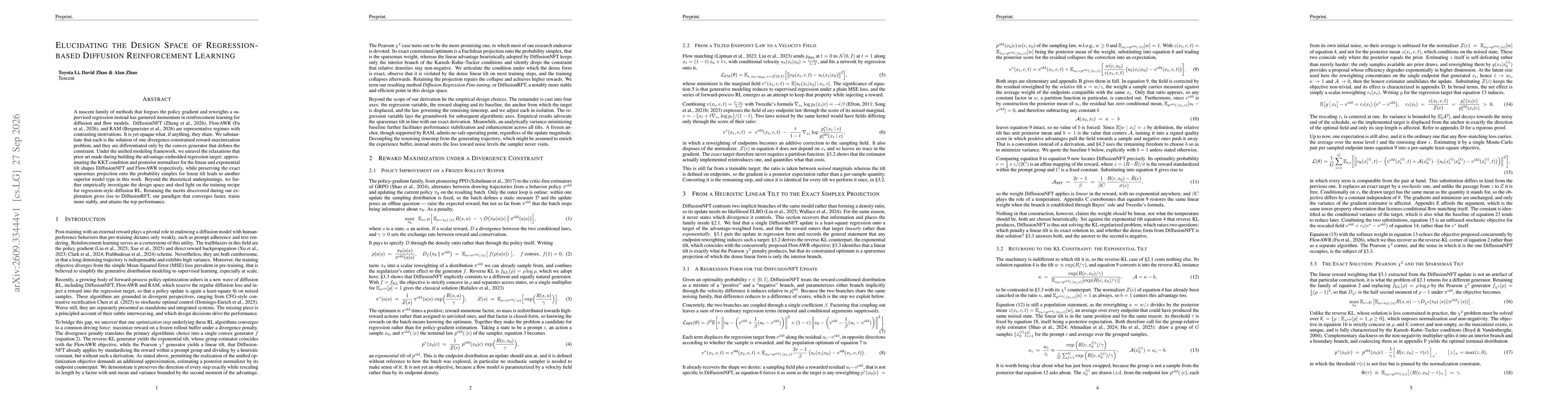 Thumbnail for Elucidating the Design Space of Regression-based Diffusion Reinforcement Learning