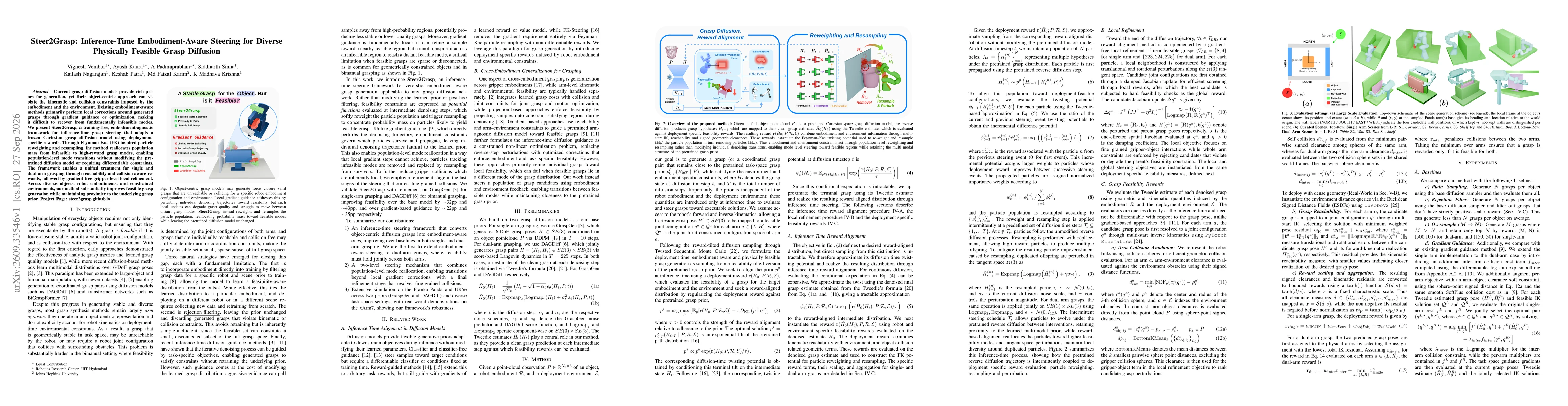Thumbnail for Steer2Grasp: Inference-Time Embodiment-Aware Steering for Diverse Physically Feasible Grasp Diffusion