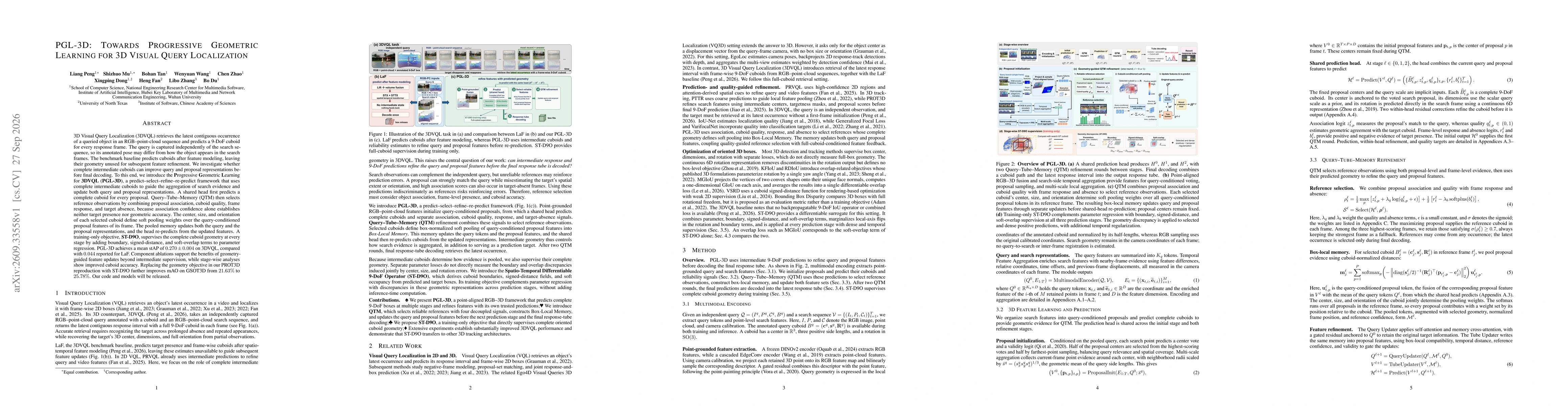 Thumbnail for PGL-3D: Towards Progressive Geometric Learning for 3D Visual Query Localization