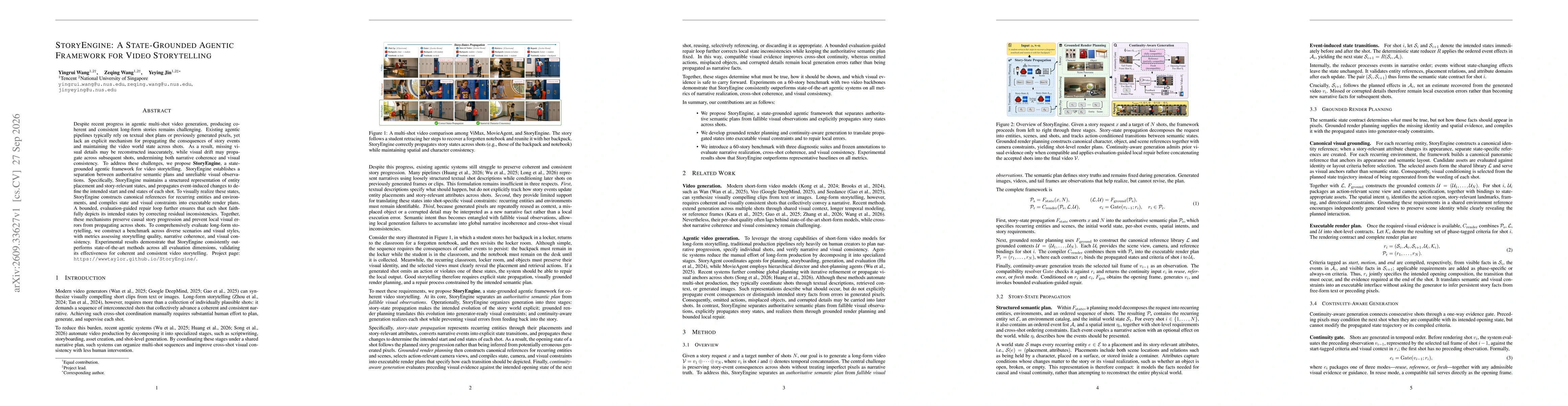 Thumbnail for StoryEngine: A State-Grounded Agentic Framework for Video Storytelling