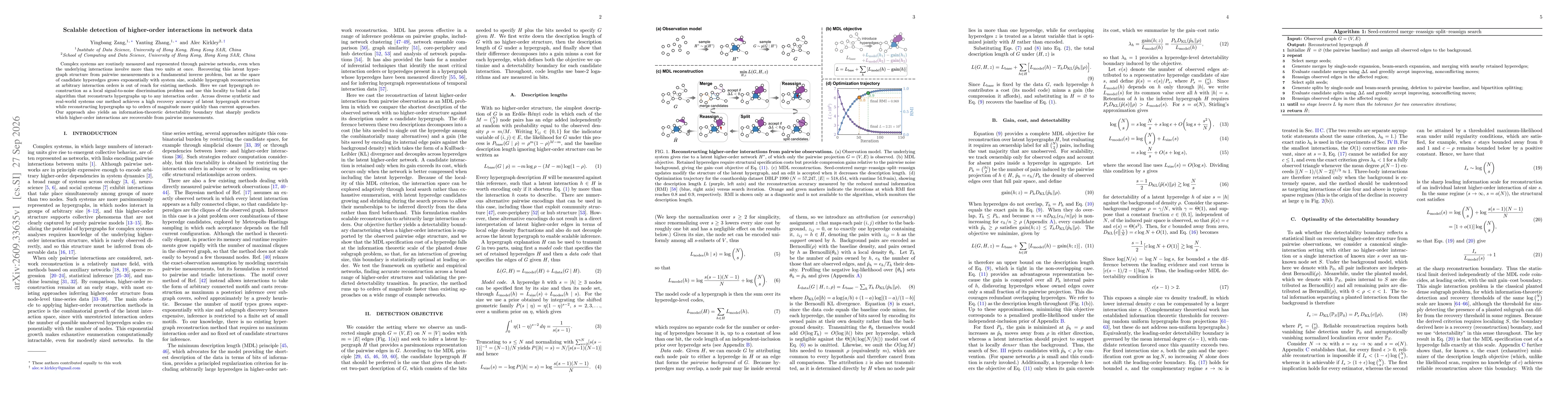 Thumbnail for Scalable detection of higher-order interactions in network data