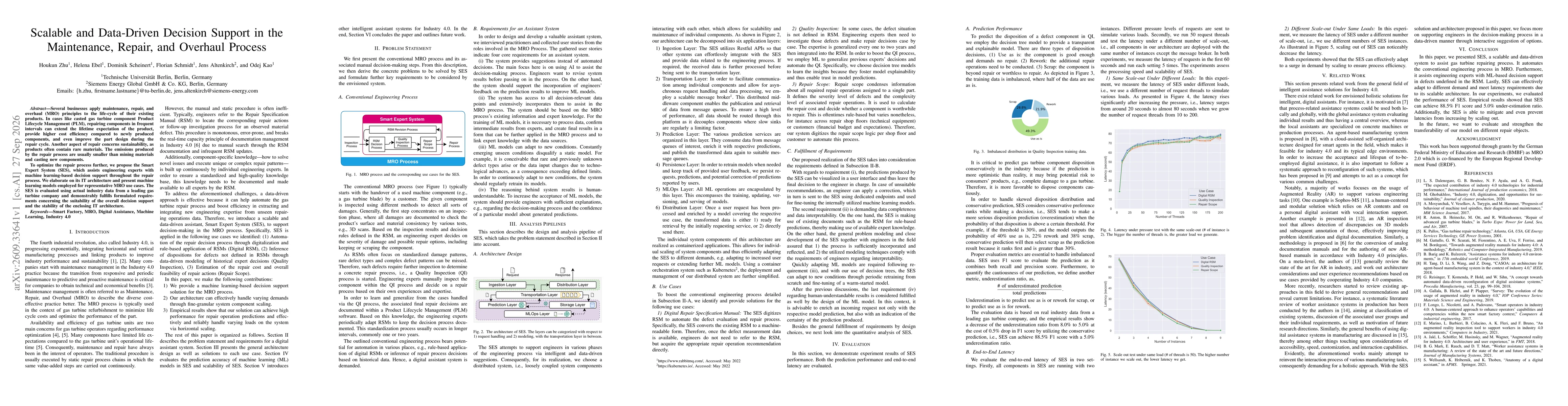 Thumbnail for Scalable and Data-Driven Decision Support in the Maintenance, Repair, and Overhaul Process