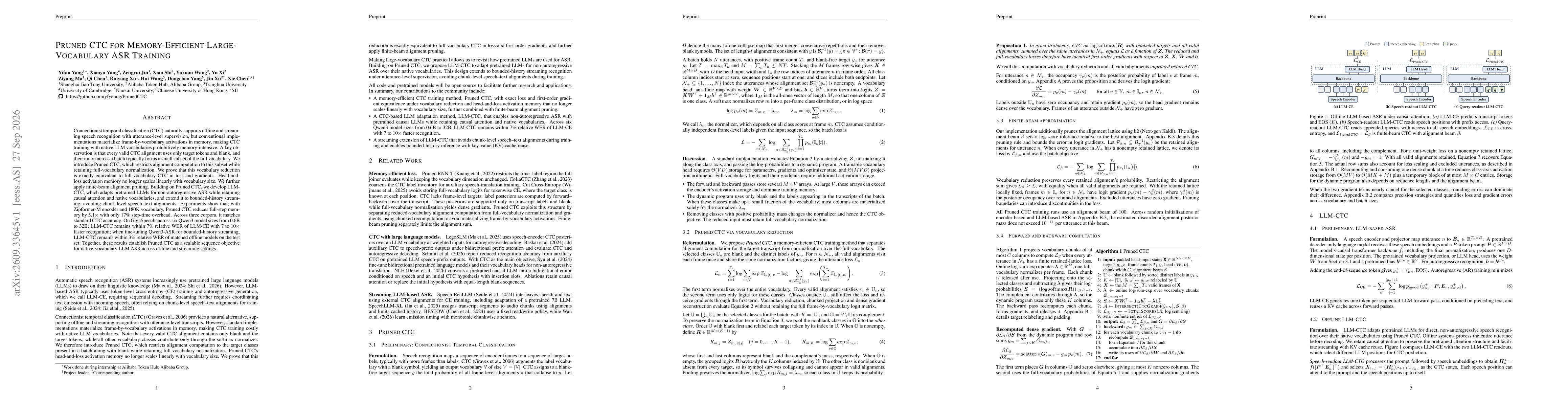Thumbnail for Pruned CTC for Memory-Efficient Large-Vocabulary ASR Training