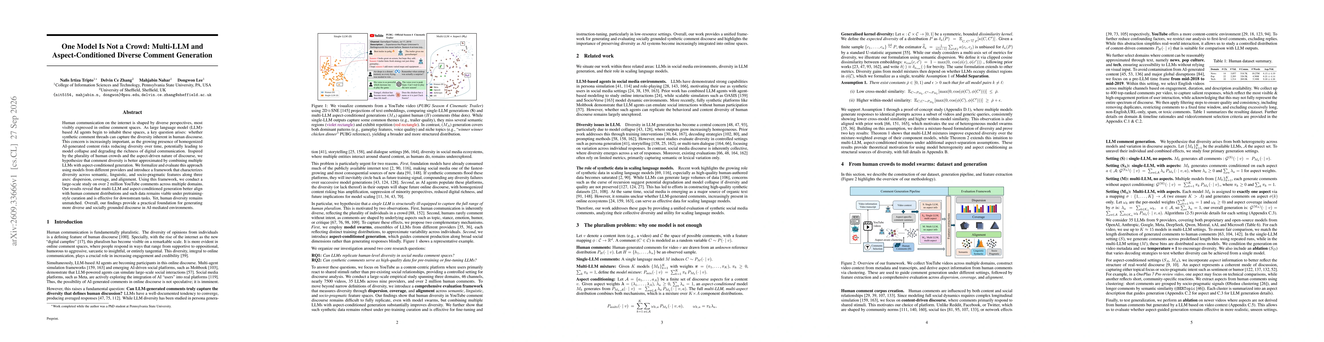 Thumbnail for One Model Is Not a Crowd: Multi-LLM and Aspect-Conditioned Diverse Comment Generation