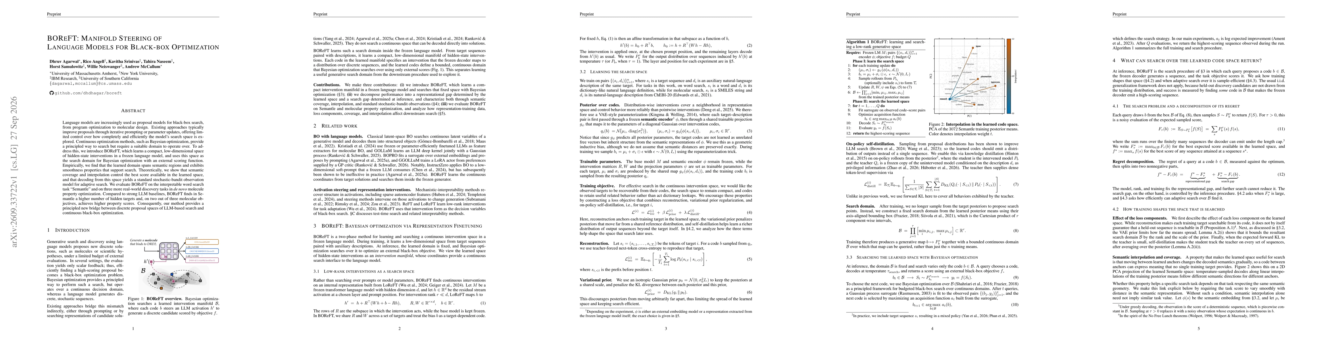 Thumbnail for BOReFT: Manifold Steering of Language Models for Black-box Optimization