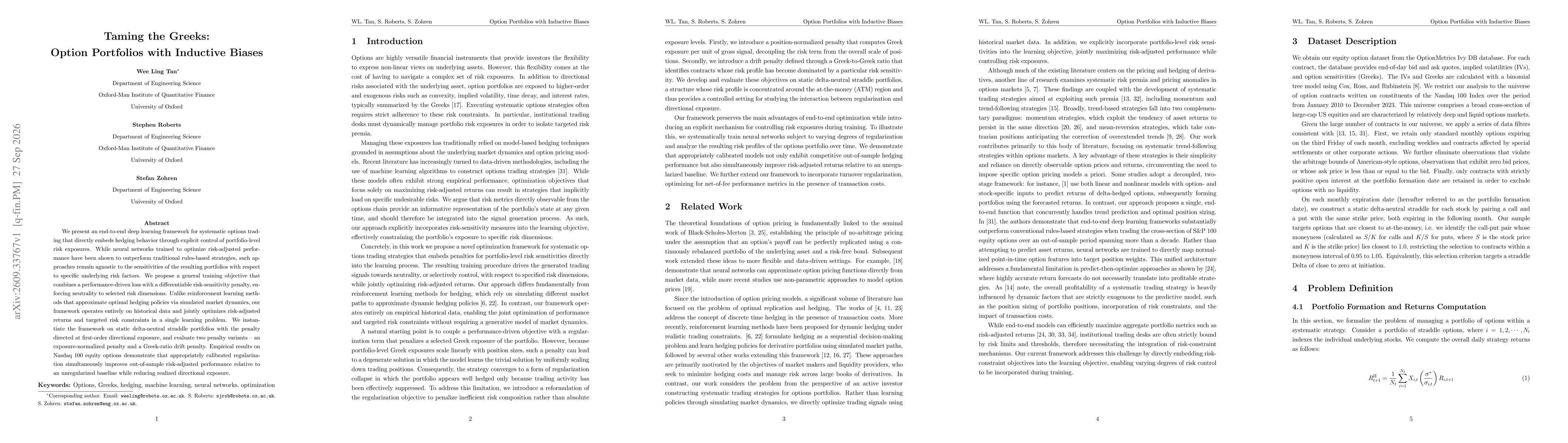 Thumbnail for Taming the Greeks: Option Portfolios with Inductive Biases
