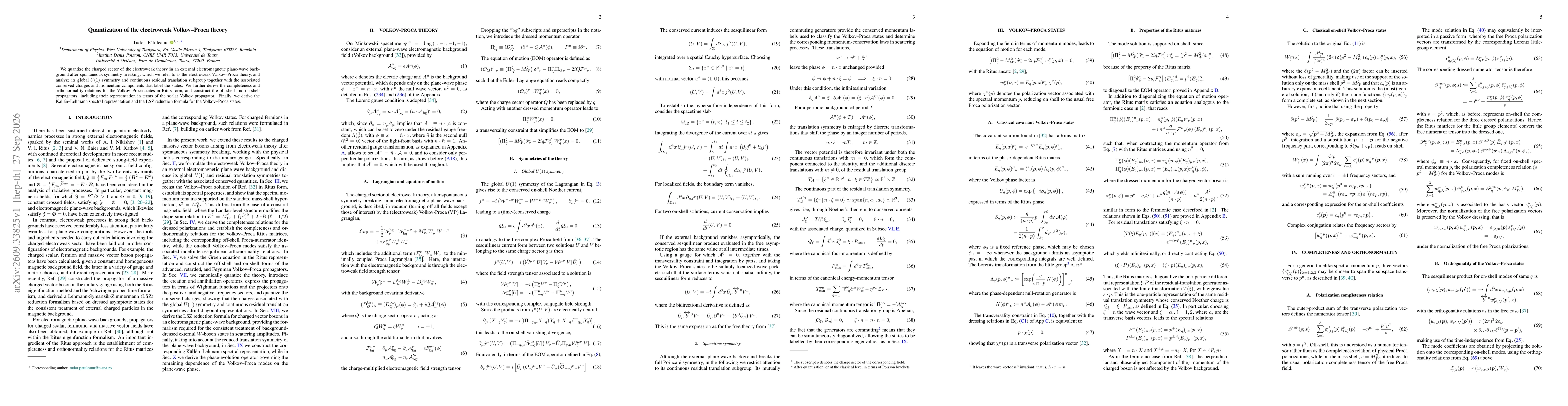 Thumbnail for Quantization of the electroweak Volkov-Proca theory