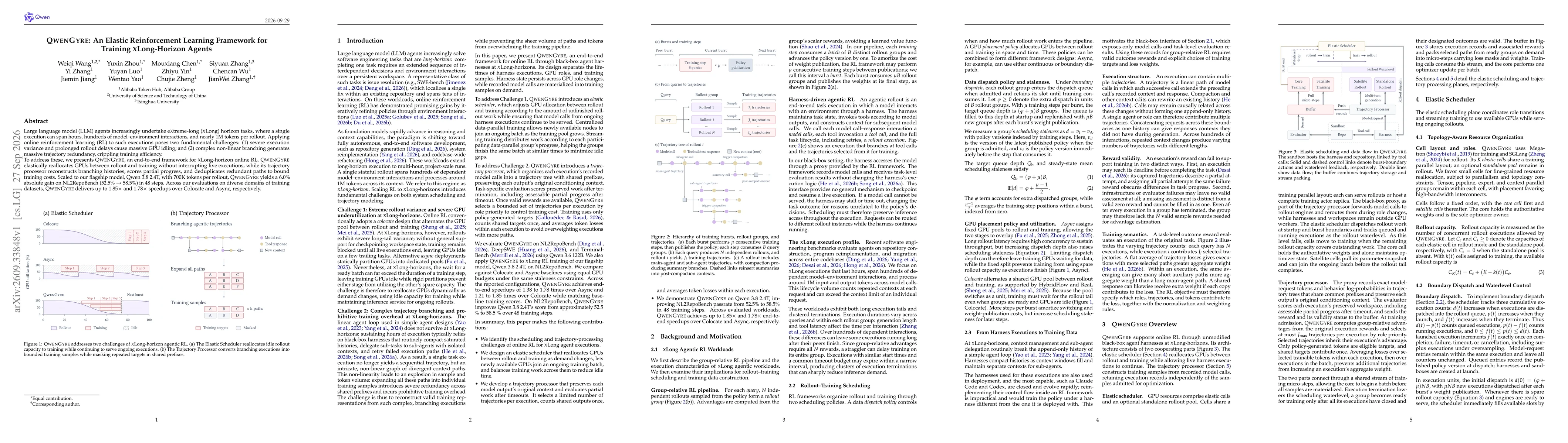 Thumbnail for QwenGyre: An Elastic Reinforcement Learning Framework for Training xLong-Horizon Agents