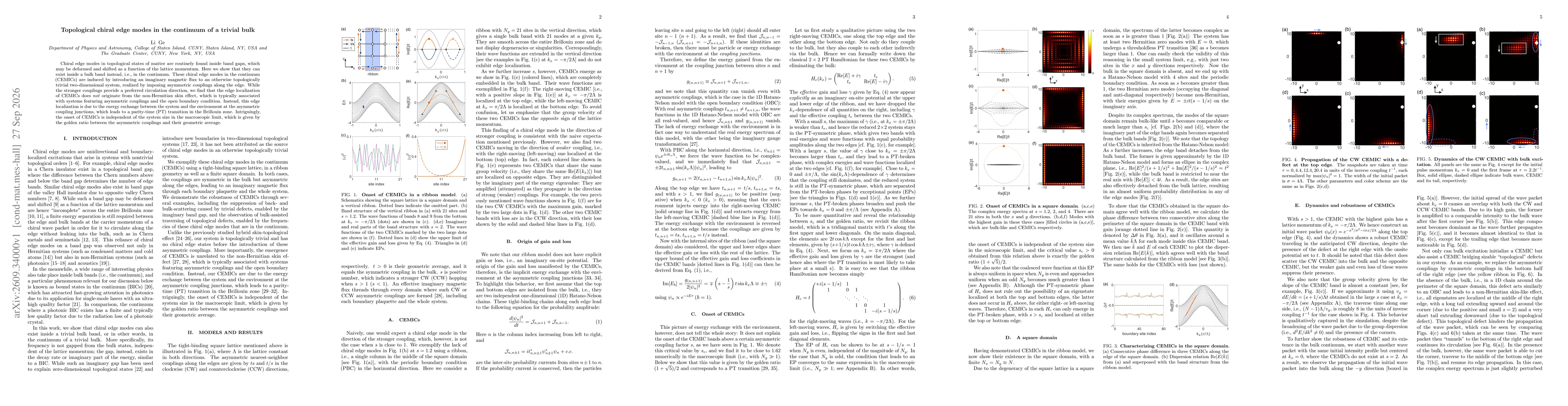Thumbnail for Topological chiral edge modes in the continuum of a trivial bulk