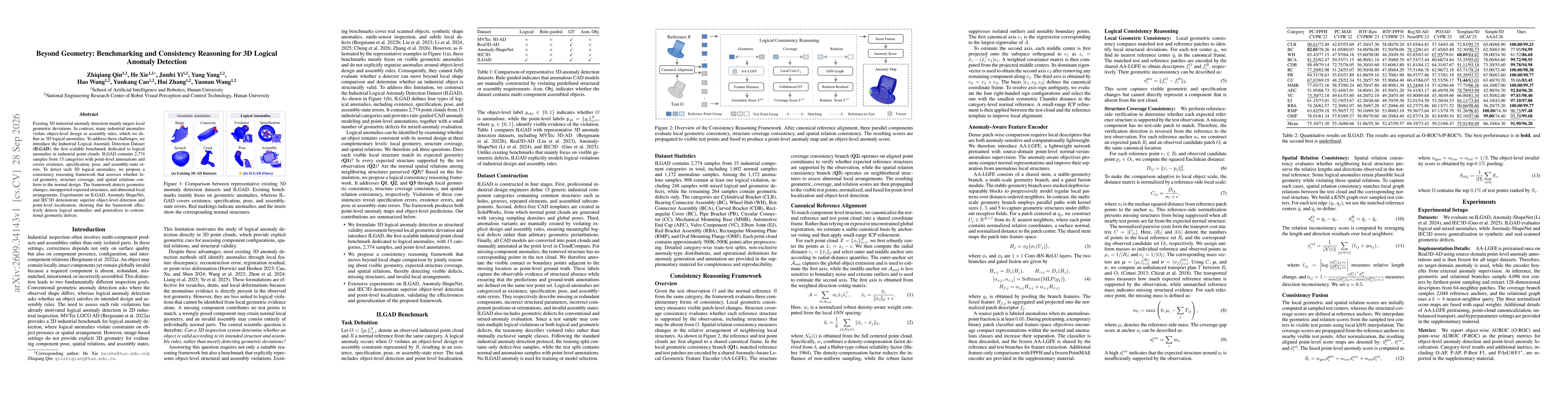 Thumbnail for Beyond Geometry: Benchmarking and Consistency Reasoning for 3D Logical Anomaly Detection