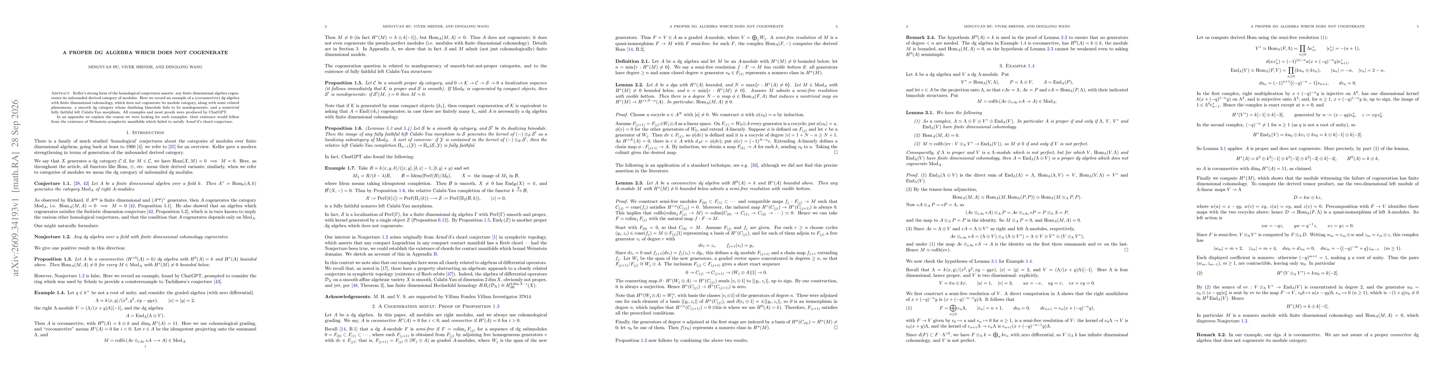 Thumbnail for A proper dg algebra which does not cogenerate