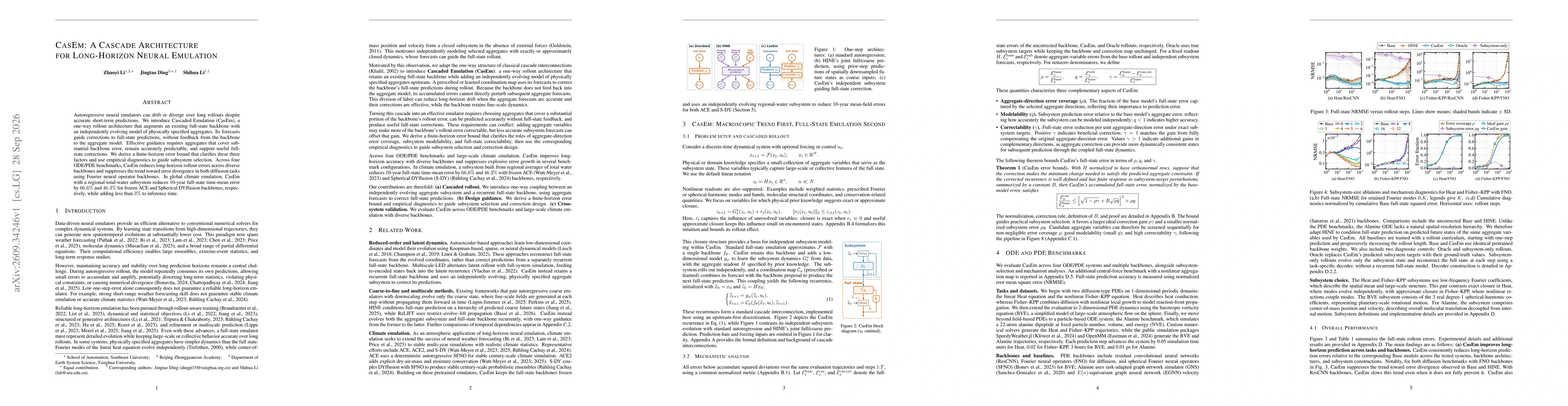 Thumbnail for CasEm: A Cascade Architecture for Long-Horizon Neural Emulation
