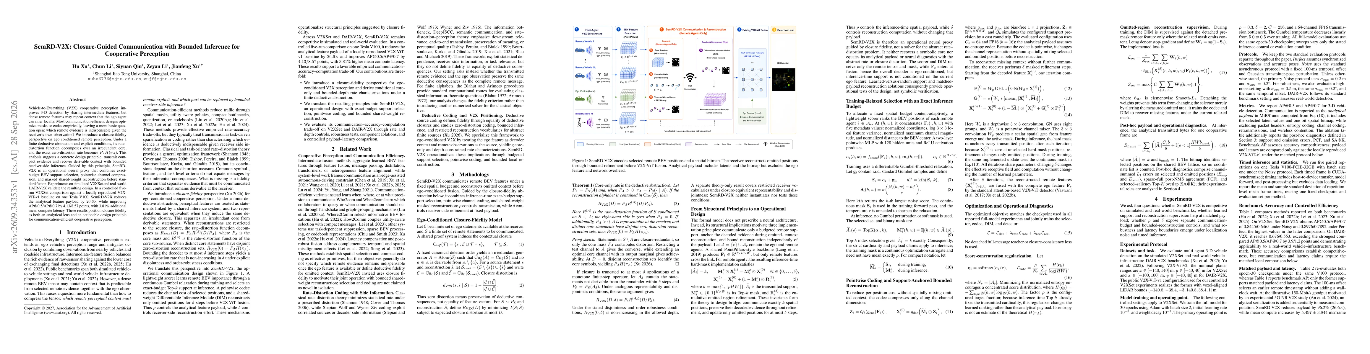 Thumbnail for SemRD-V2X: Closure-Guided Communication with Bounded Inference for Cooperative Perception