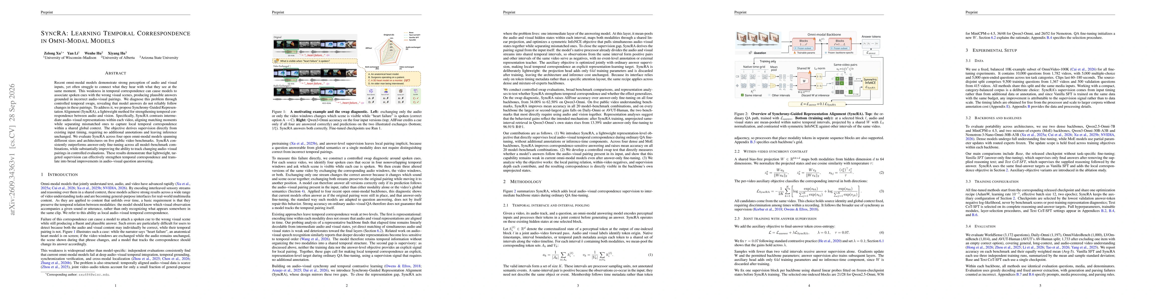 Thumbnail for SyncRA: Learning Temporal Correspondence in Omni-Modal Models